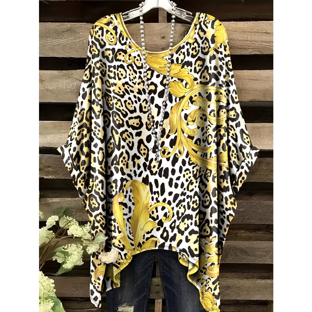 Women'S Formal Day Wear - Camiseta con estampado de animales para