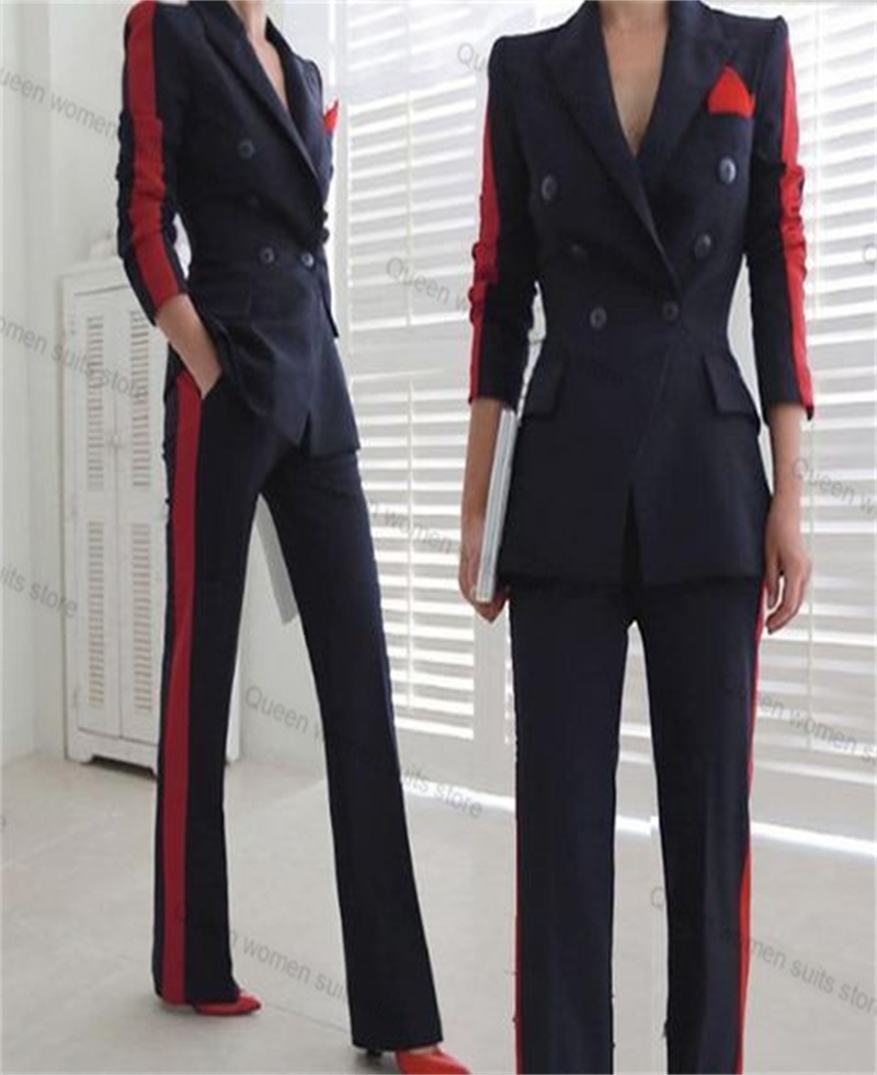 Women'S Formal Wear Tuxedo - Conjunto de traje rojo y negro