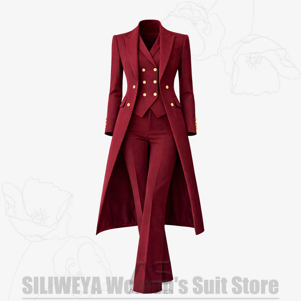Women Formal Wear Vest - Traje de Mujer de 3 Piezas,