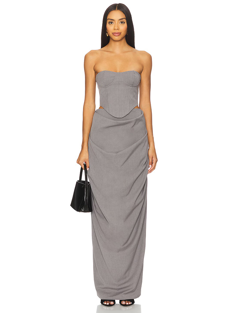 Shift Dress Sleeveless - Vestido Largo Elegante de Fiesta para