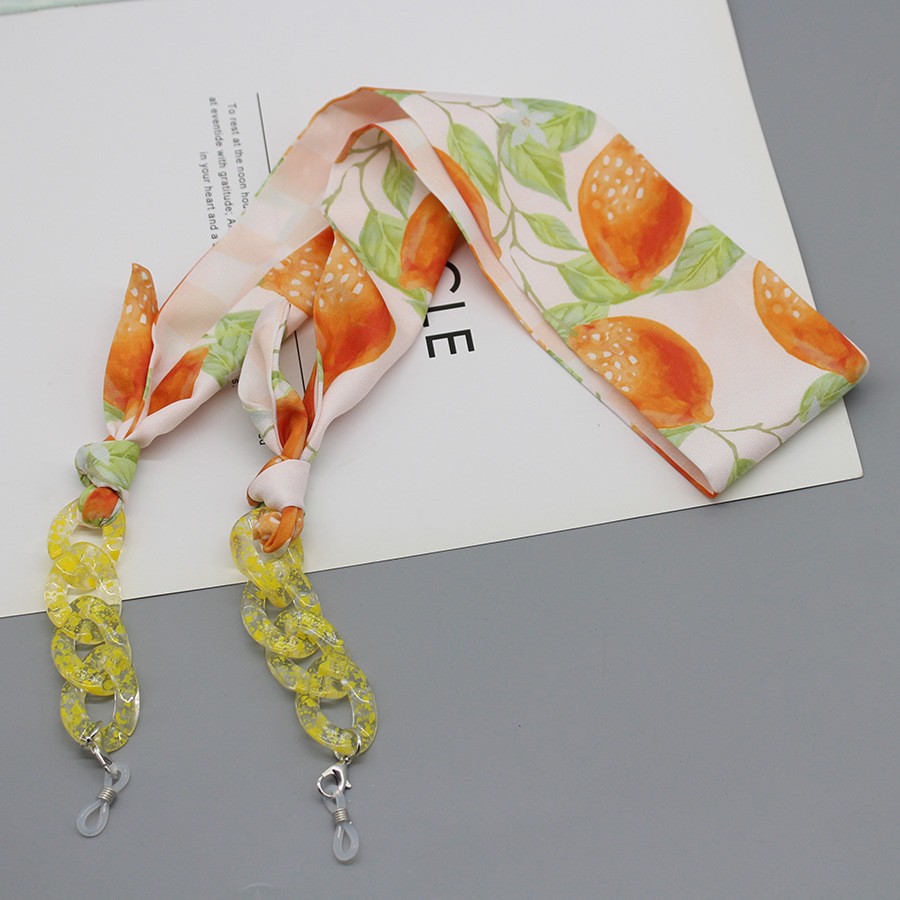 Scarf Silk Neck - Bufanda de seda con estampado bohemio,