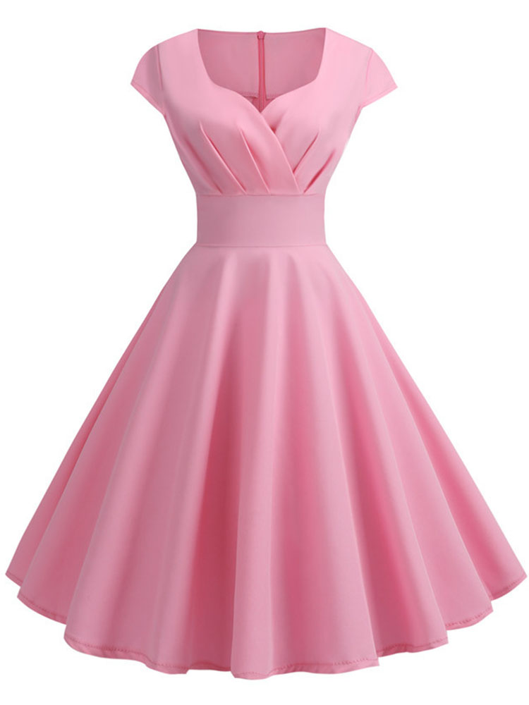 Women Formal Wear Zara - Vestido rosa de verano para mujer,