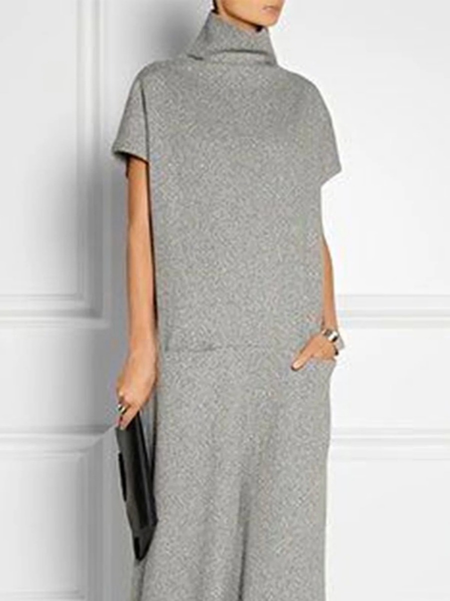 Freeacy-vestido informal gris  - Women Formal Wear Zara reseña y precio