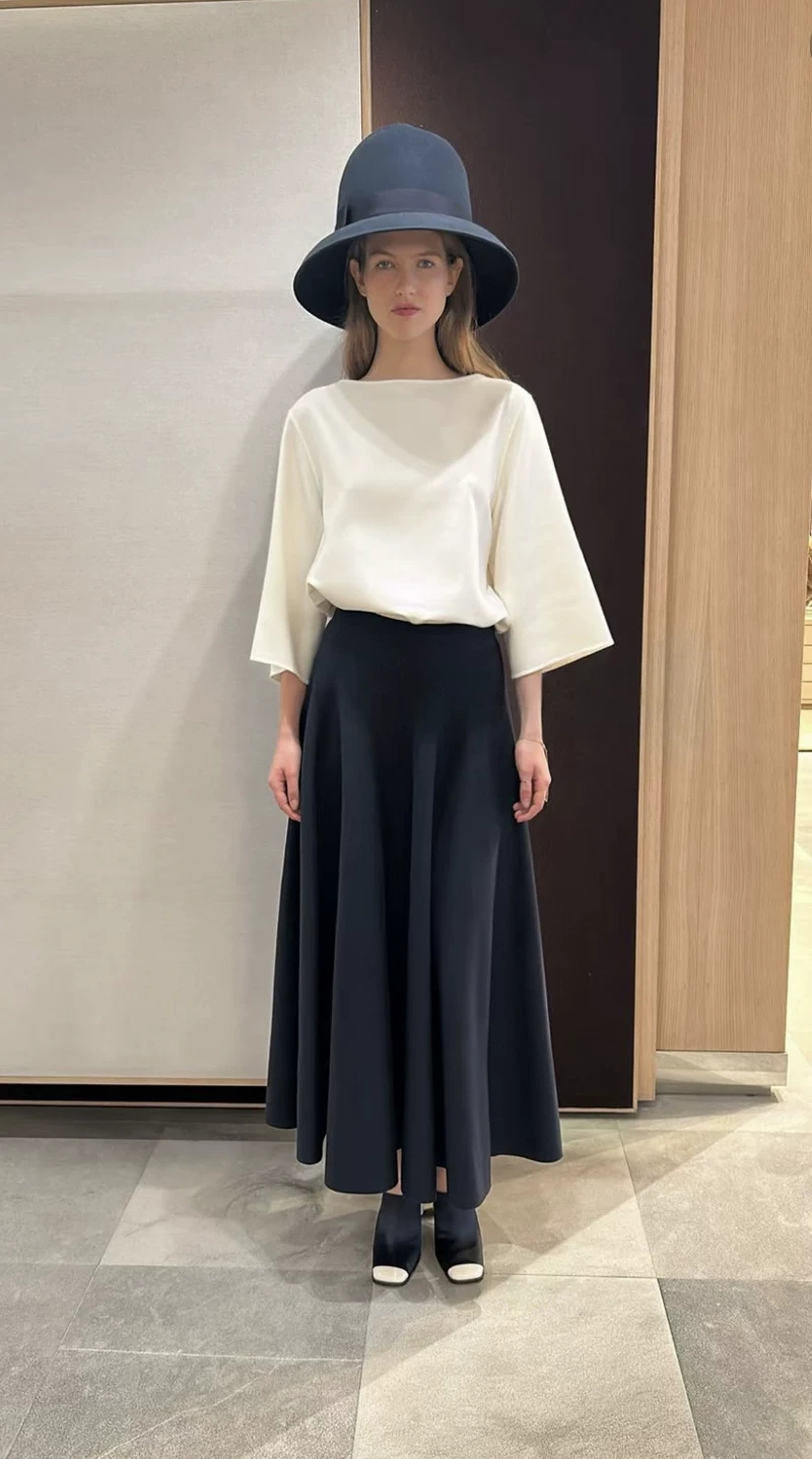 Nueva Falda Larga de Punto Azu - Women'S Formal Day Wear reseña y precio