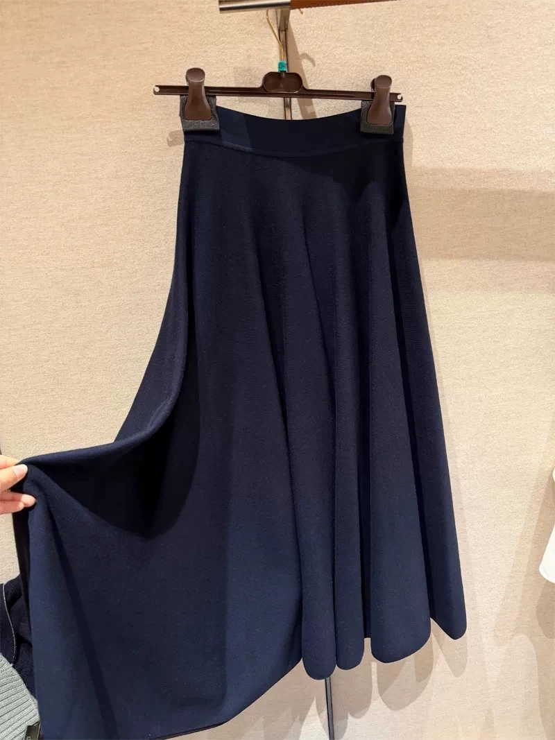 Nueva Falda Larga de Punto Azu - Women'S Formal Day Wear reseña y precio
