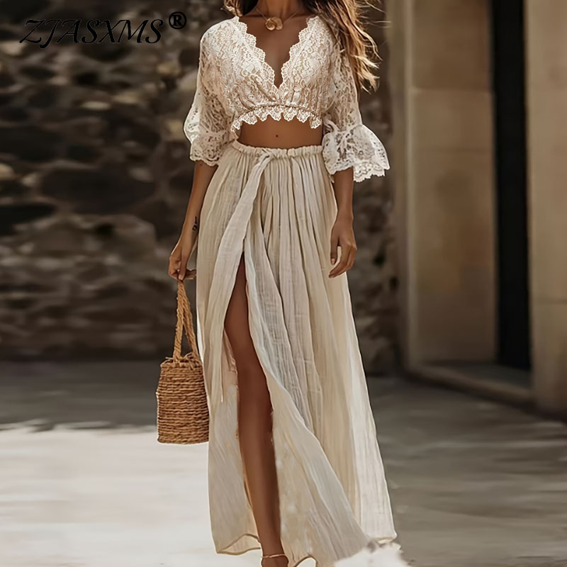 Conjunto de dos piezas bohemio - Woman Formal Wear reseña y precio