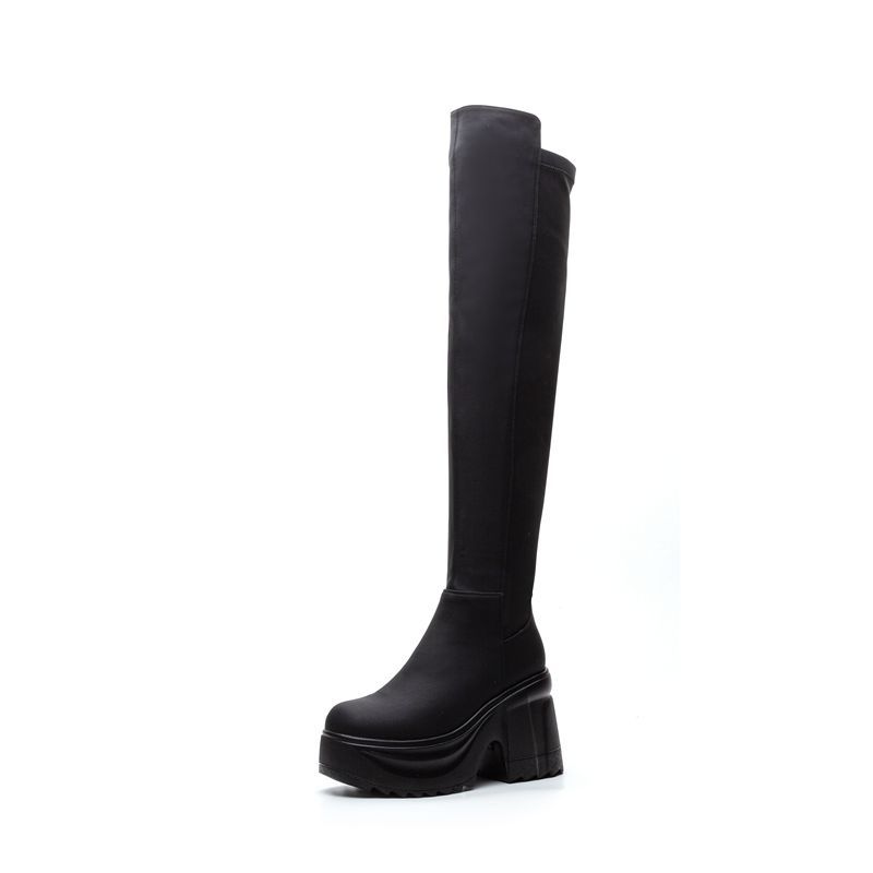 Botas de tacón ancho con suela - Woman Formal Wear reseña y precio