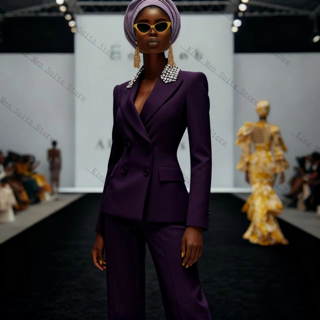 Conjunto de traje de lujo con  - Women'S Formal Wear Tuxedo reseña y precio