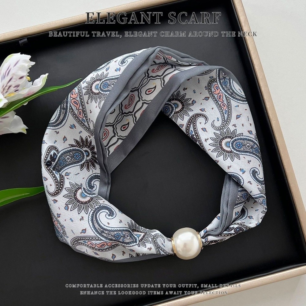 Elegante Pañuelo de Seda con C - Scarf Silk Neck reseña y precio