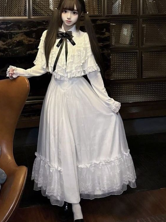Vestido japonés de encaje con  - Woman Formal Wear reseña y precio