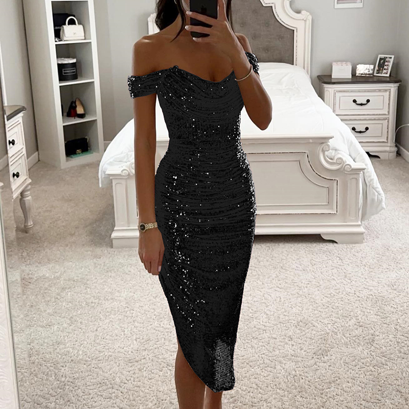 Vestido largo asimétrico con p - Women Formal Wear Zara reseña y precio