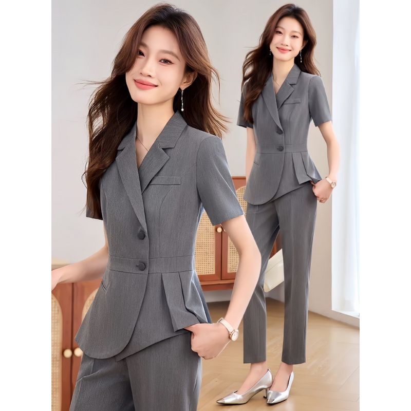 Traje profesional delgado azul - Women Formal Wear Pants reseña y precio